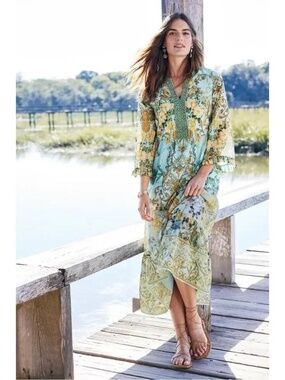 NWT Soft Surroundings Broque Maxi Dress Women's size XS New with tag